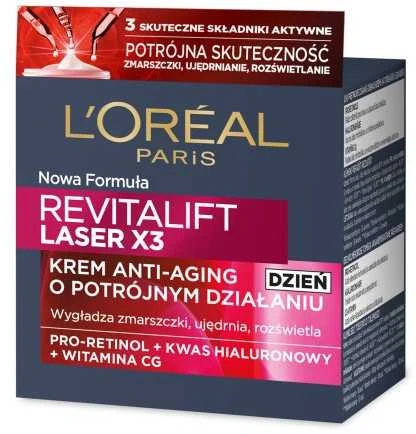 Dieninis kremas L'oreal REVITALIFT LASER X3 50ml