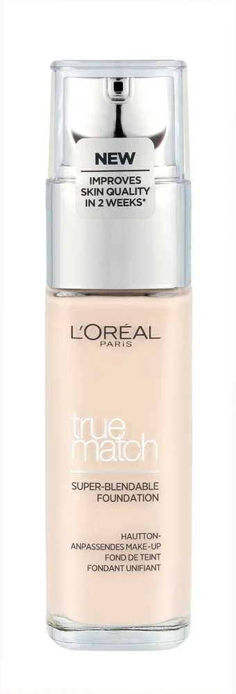 L’Oréal Paris True Match True Matcoolh Founeutraldationeutral 0.5.neutral. Porcoolelaineutral Buteliukas su pompa Skystis 30 ml
