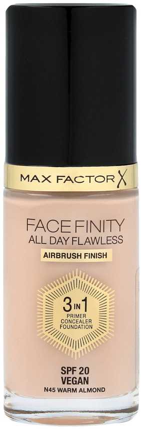 Max Factor Facefinity All Day Flawless Flexi-Hold 3in1 gruntas Maskuoklis Foundation SPF20 45, 30 ml