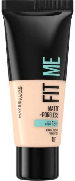 makiažo pagrindas "Maybelline Fit Me Matte - Poreless Foundation 101 True Ivory" 30ml