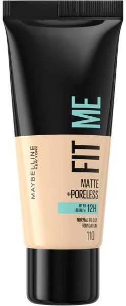 Makiažo pagrindas Maybelline Fit Me Matte+Poreless (110 Porcelain) 30ml