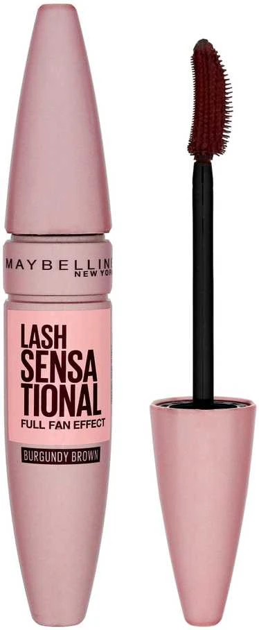 Maybelline Lash Sensational Full Fan Effect Blakstienų tušas 06 Burgundy Brown, 9.5 ml