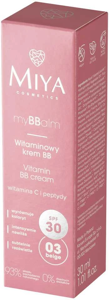 Miya Cosmetics myBBalm 03 rusvai gelsvas, 30 ml