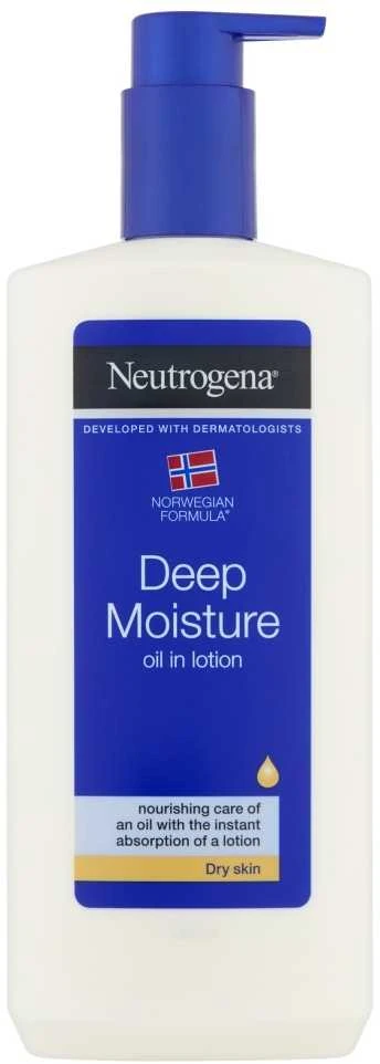 Neutrogena Norwegian Formula Deep Moisture kūno aliejus unisex, 400 ml