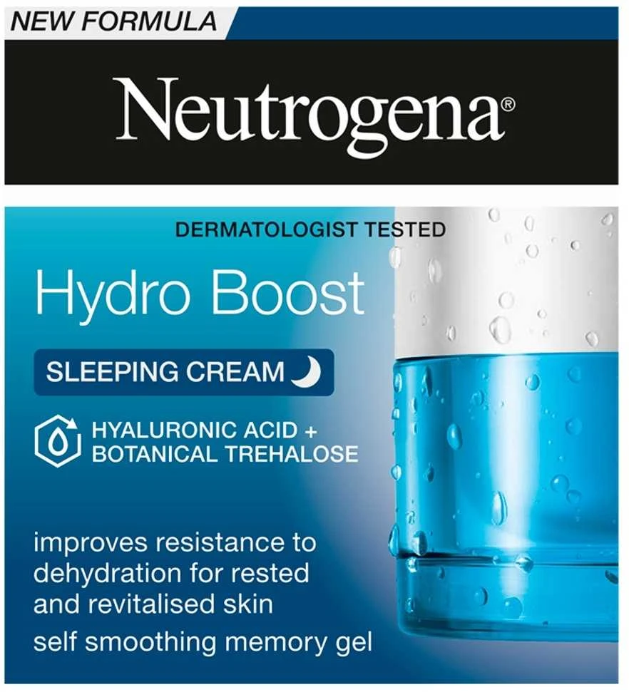 Neutrogena Hydro Boost Night Kreminis Night Skin Kreminis unisex, 50 ml