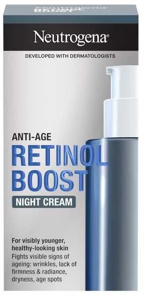 Neutrogena Retinol Boost Night Kreminis Night Skin Kreminis unisex, 50 ml