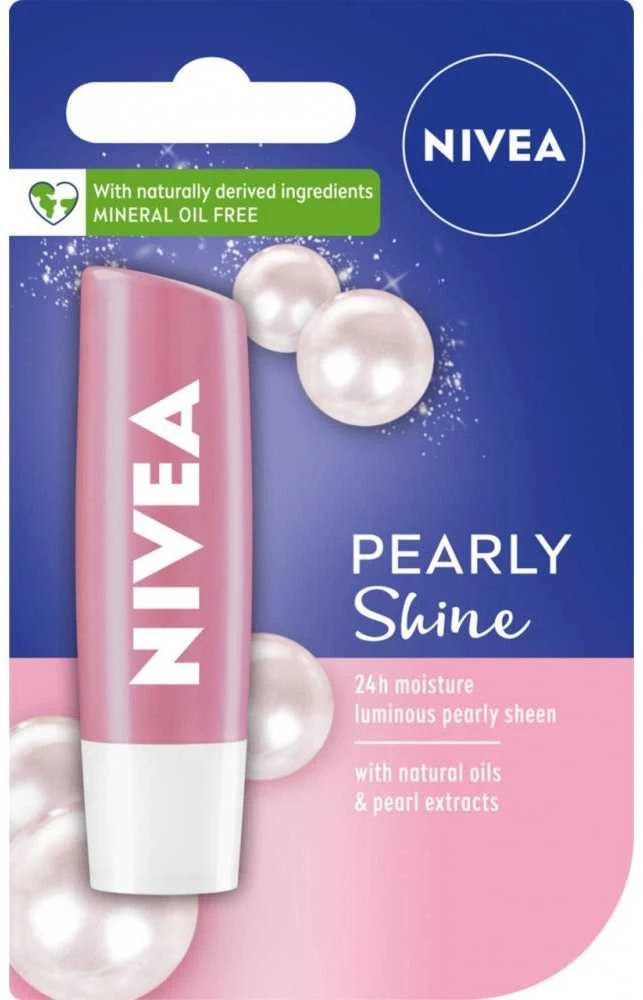 Nivea 24H Moisture Lip Pearly Shine, 4,8 g