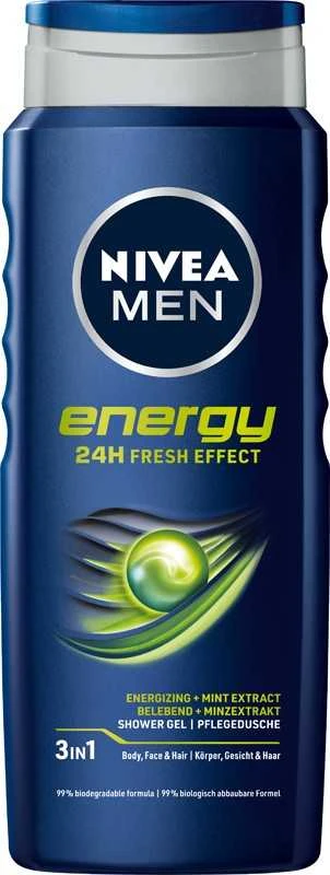 Beiersdorf Nivea Men Dušo Želė Energy 500ml