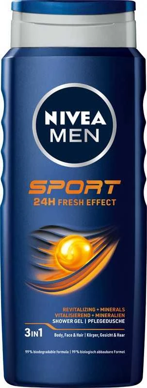 NIVEA MEN Dušo želė vyrams SPORT 500ml