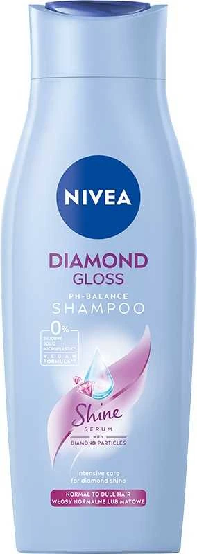 Nivea Diamond Gloss švelnus plaukų šampūnas 400ml