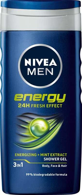 Nivea Men Energy Dušo želė vyrams, 250 ml