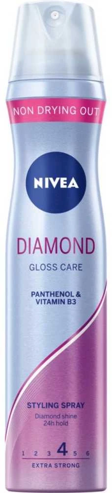 Nivea Diamond Gloss Care Plaukų lakas moterims, 250 ml
