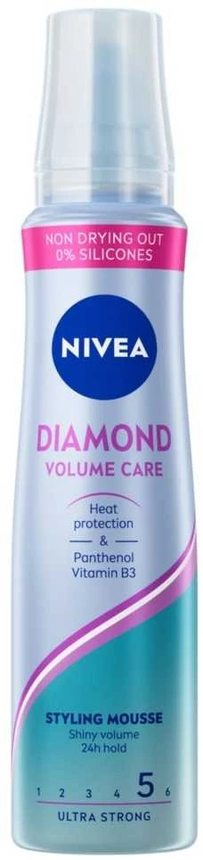 Nivea Hair Care Styling Pianka do włosów Diamond Volume Care ultra mocna 150 ml