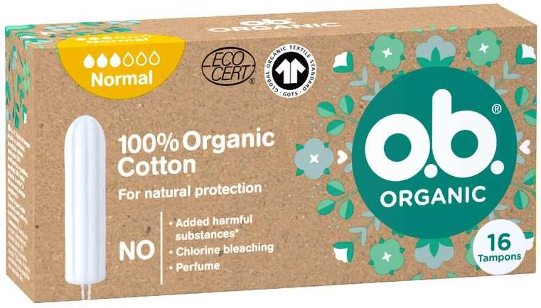 O.B._Organinė tamponija Normal 16 vnt.