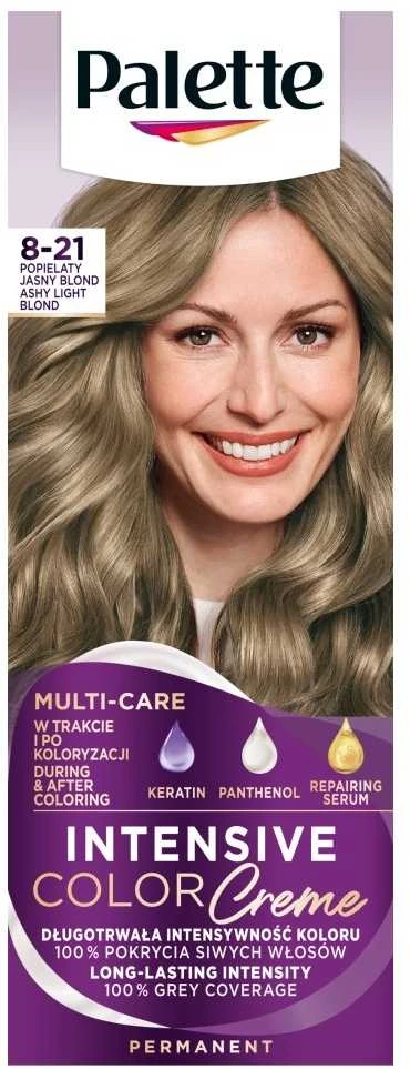 Plaukų dažai Palette Intensive Color Creme Hair Colorant 8-21 Light Ash Skirtas šviesiems plaukams