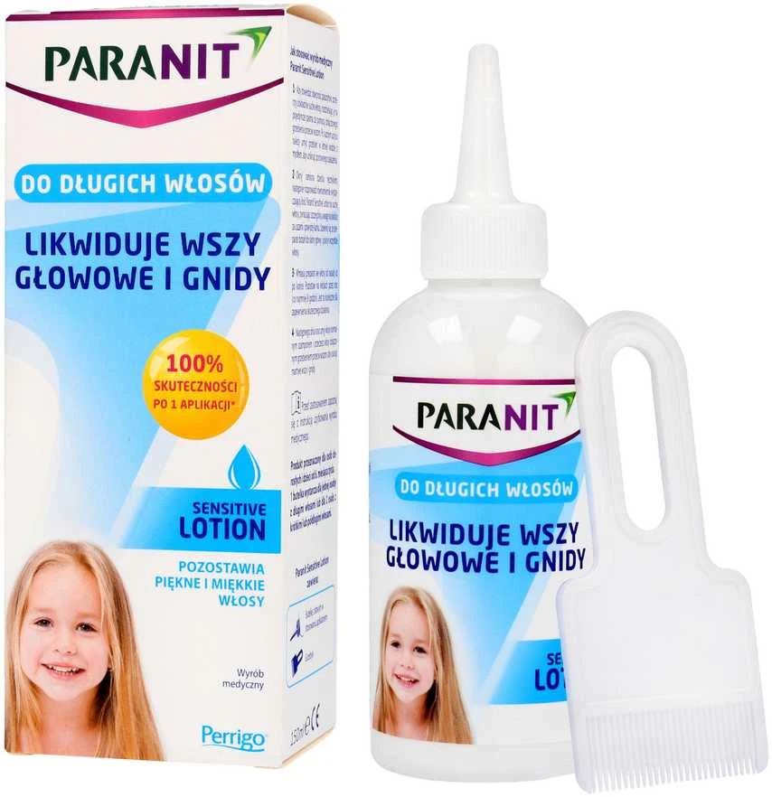 PARANIT Sensitive Losjonas, naikinantis utėles ilgiems plaukams 150 ml