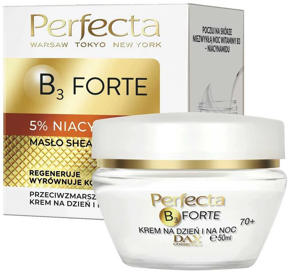 Perfecta B3 Forte dieninis ir naktinis kremas nuo raukšlių 70+ 50ml