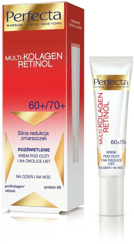 Perfecta paakių kremas su daugybe kolageno retinolio 60+/70+ nuo raukšlių 15 ml