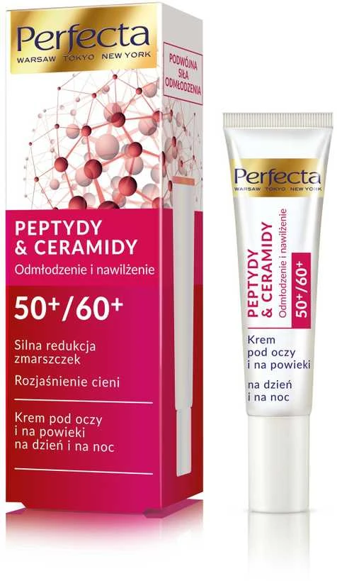 Perfecta peptidai ir keramidai 50+ /60+ paakių kremas, stiprus raukšles mažinantis ir šviesinantis 15 ml