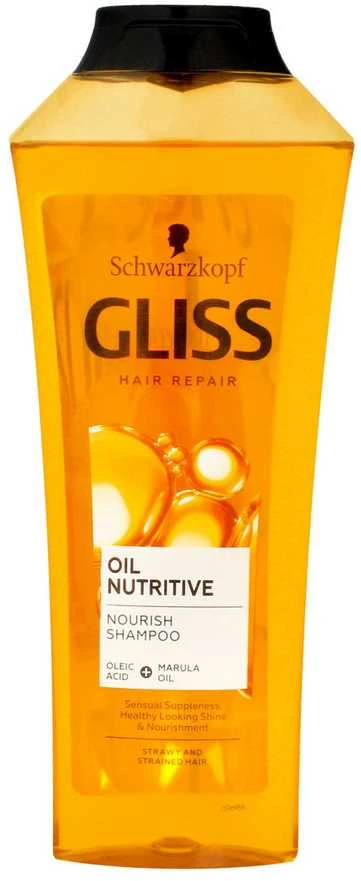 Schwarzkopf Gliss Oil Nutritive Šampūnas moterims, 400 ml