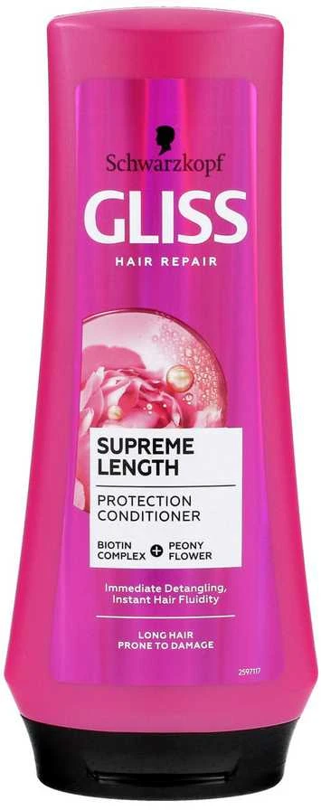 Schwarzkopf Gliss Supreme Length Protection kondicionierius Kondicionierius moterims, 200 ml