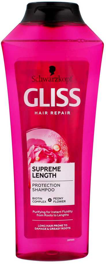 Schwarzkopf Gliss Supreme Length Protection Šampūnas Šampūnas moterims, 400 ml