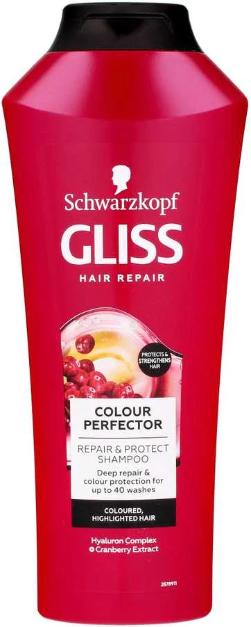 Schwarzkopf Gliss Colour Perfector Šampūnas moterims, 400 ml