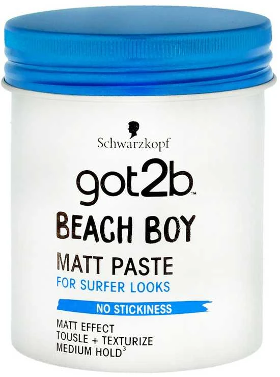 Schwarzkopf Got2b Beach Boy matinė pasta banglentininko įvaizdžiui, 100 ml