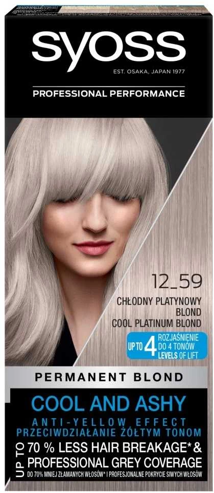 Syoss Permanent Coloration Permanent Blond Hair Color moterims, 50 ml