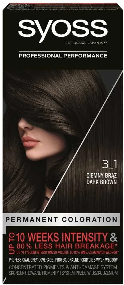 Syoss Permanent Coloration plaukų dažai, 50 ml