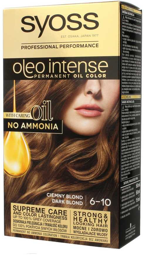 Syoss Oleo Intense Permanent Oil Color plaukų spalva moterims, 50 ml