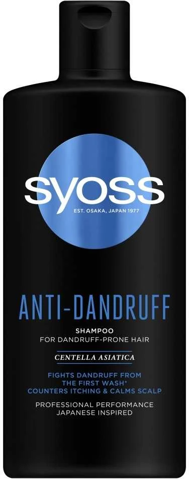 Syoss Nuo pleiskanų Šampūnas Šampūnas moterims, 440 ml