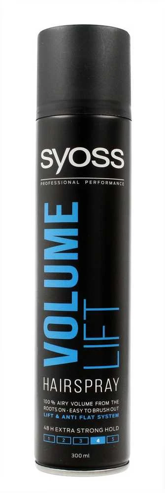 Syoss Volume Lift Hairspray purškiamas lakas, suteikiantis plaukams Extra Strong apimties, 300 ml