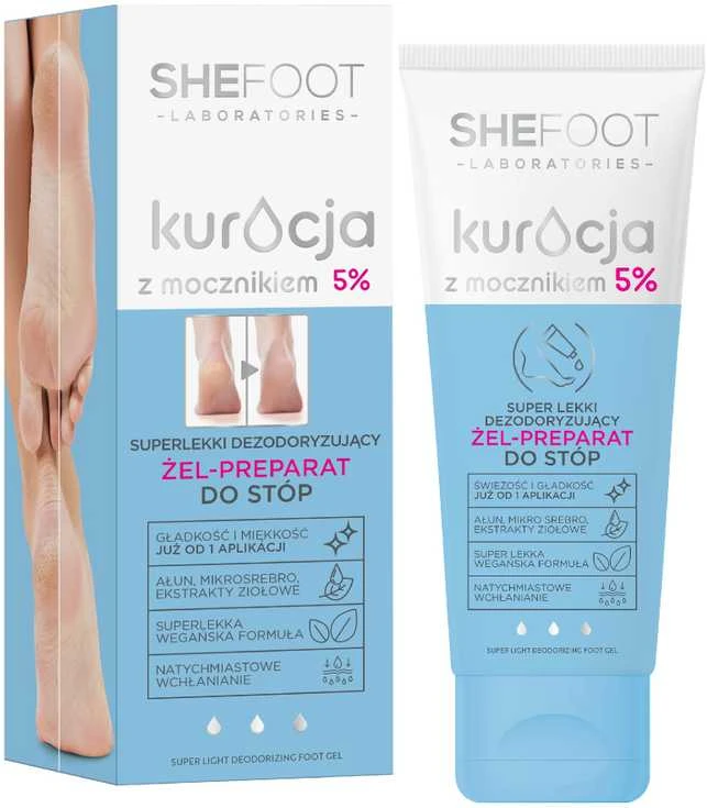 SHEFOOT Karbamido gydymas Pėdų gelis