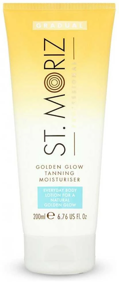 "St. Moriz Golden Glow" įdegio drėkinamasis kremas 200ml