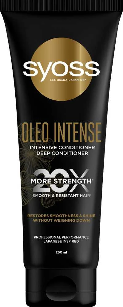 Syoss Oleo Intense intensyvus kondicionierius sausiems ir blankiems plaukams atkuriantis blizgesį ir glotnumą 250ml