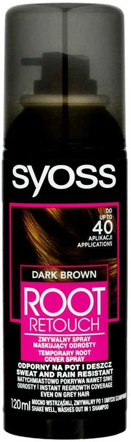 Syoss Root Retoucher laikinas šaknų dangtelis Purškiklis plaukų spalva