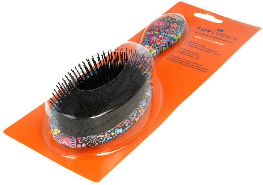 Plaukų šepetys Top Choice soft touch pattern