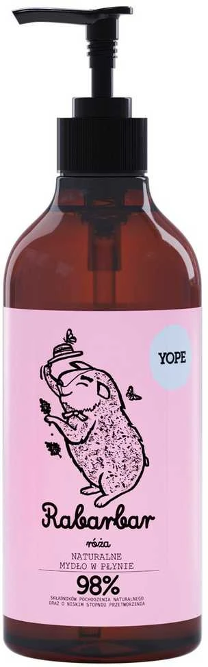 YOPE skystas muilas RUBARB ir ROSE 500ml