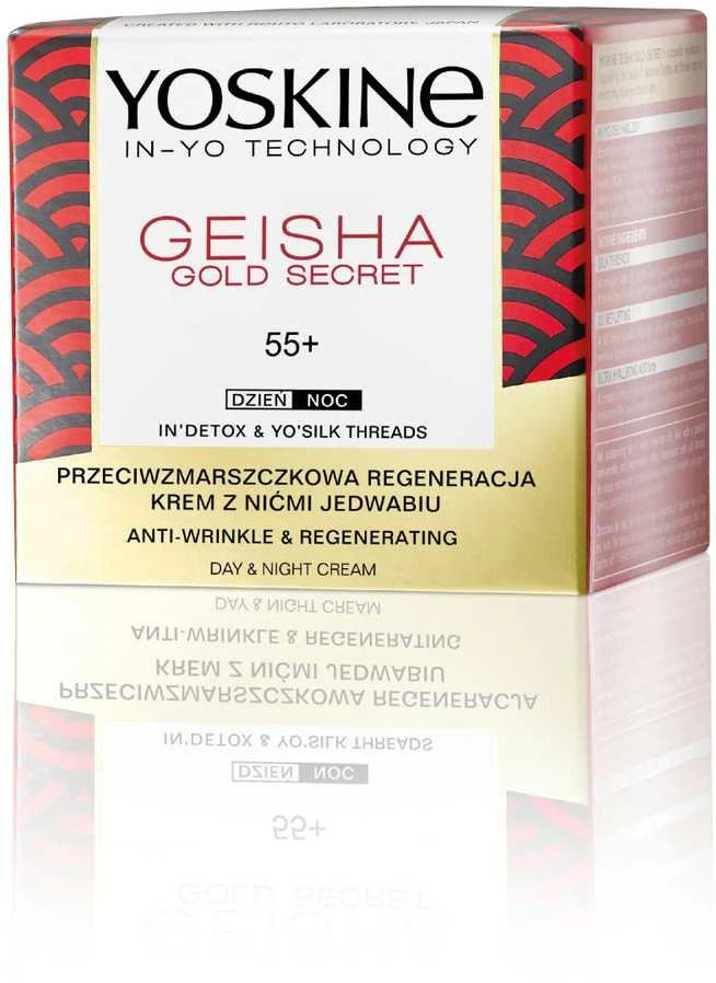 Yoskine Geisha Gold Secret Regenerating Day & Night Kreminis Face veido kremas, 50 ml