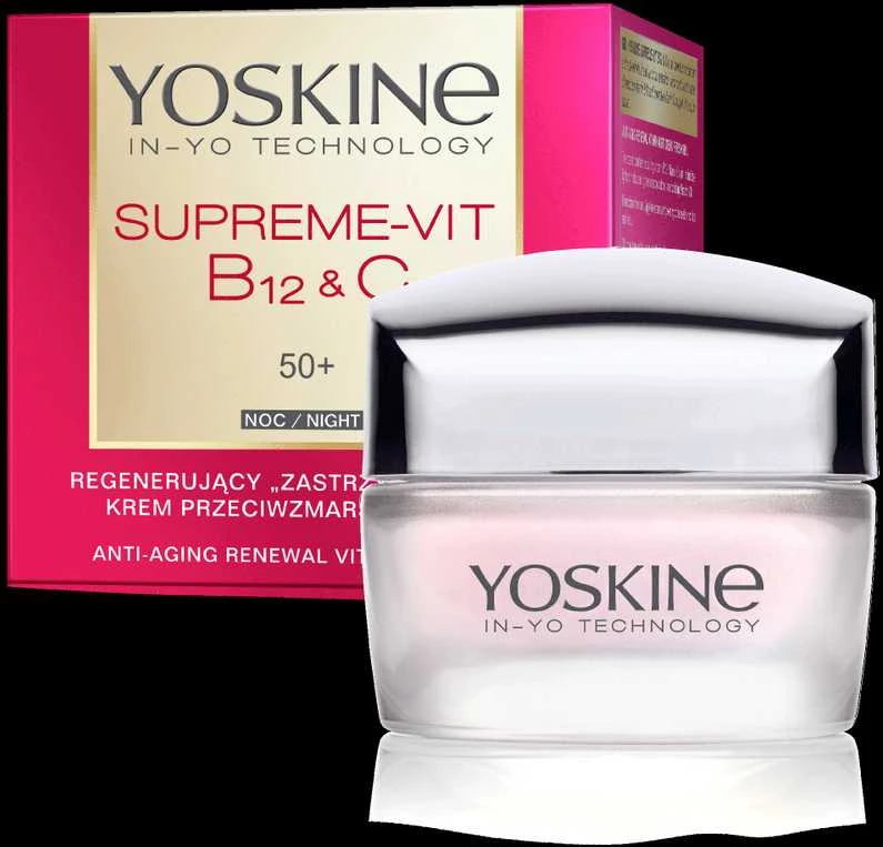 DAX Yoskine Supreme-Vit B12+C regeneruojantis veido naktinis kremas nuo raukšlių 50+ 50ml