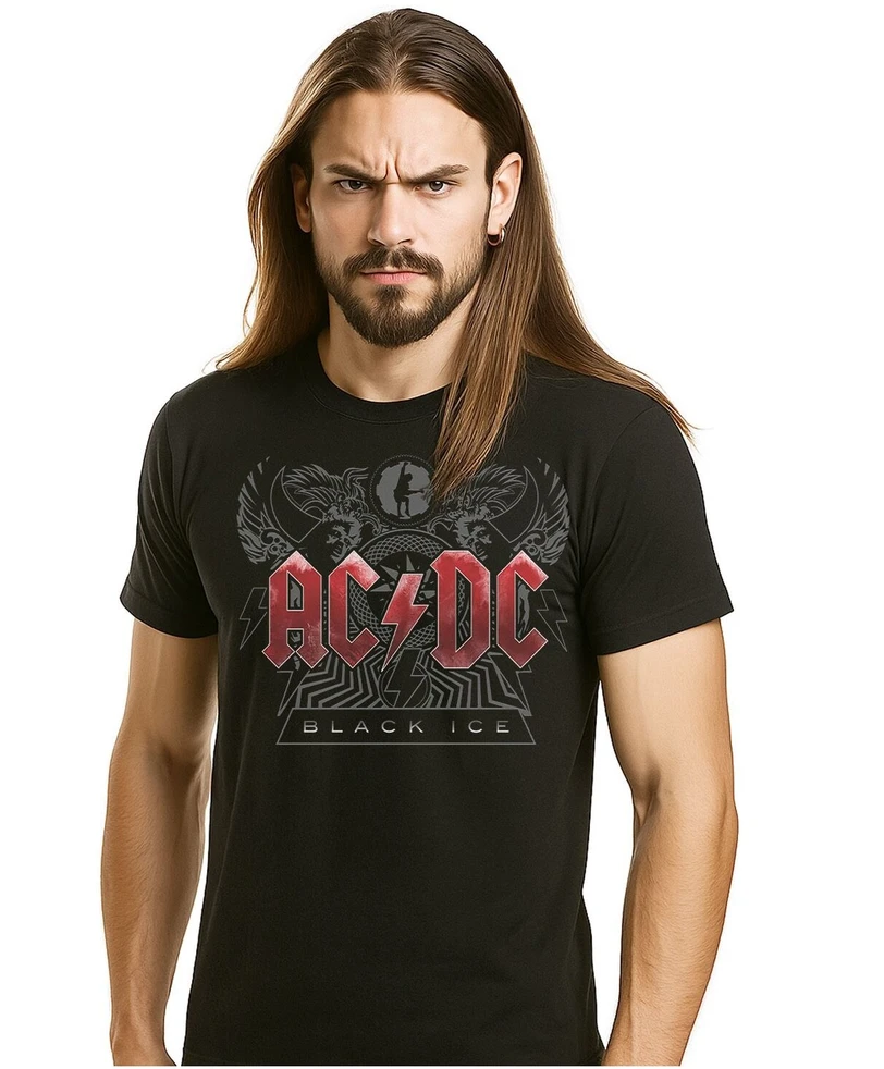 BLT Marškinėliai AC/DC Juodas Ice, Dydis: XXL