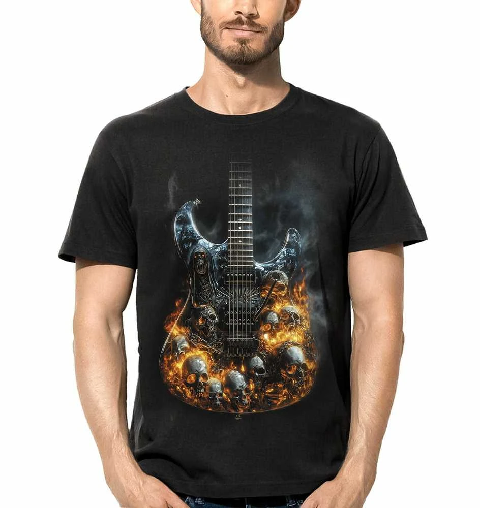 BLT Marškinėliai Guitar Skulls, Dydis: L