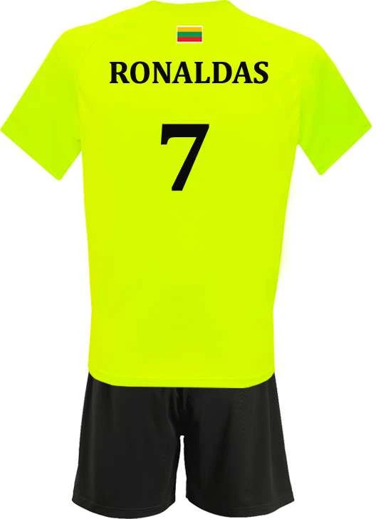 KG Vaikiška Sportinė Apranga Lietuva Futbolas Su Norimu Numeriu Ir Vardu, Dydis: 6 metai