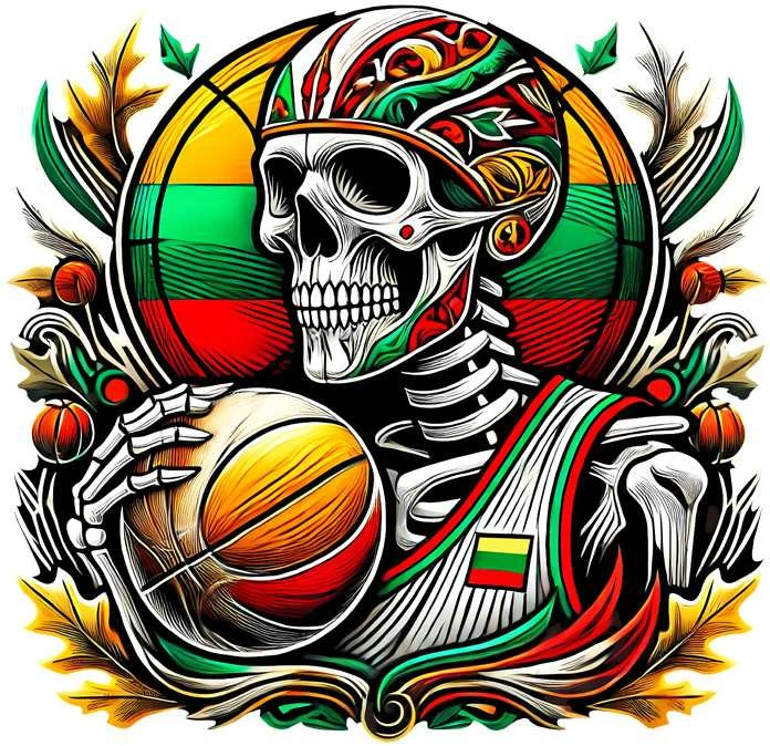 KS Džemperis Lietuva Skull Man, Dydis: XXL