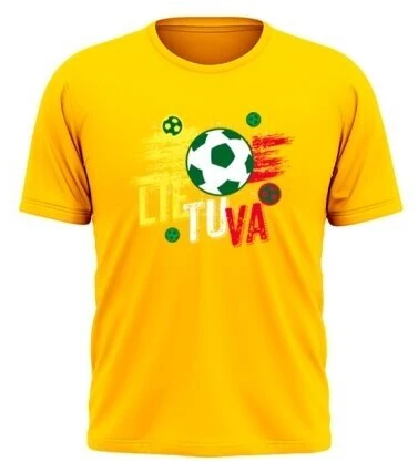 KS Lietuva Futbolas Vaikiški Marškinėliai (3 spalvos), Pasirinkite Dydį: 10 metų, Pasirinkite Spalvą: Žalia