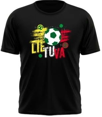 KS Lietuva Futbolas Vaikiški Marškinėliai (3 spalvos), Pasirinkite Dydį: 10 metų, Pasirinkite Spalvą: Žalia