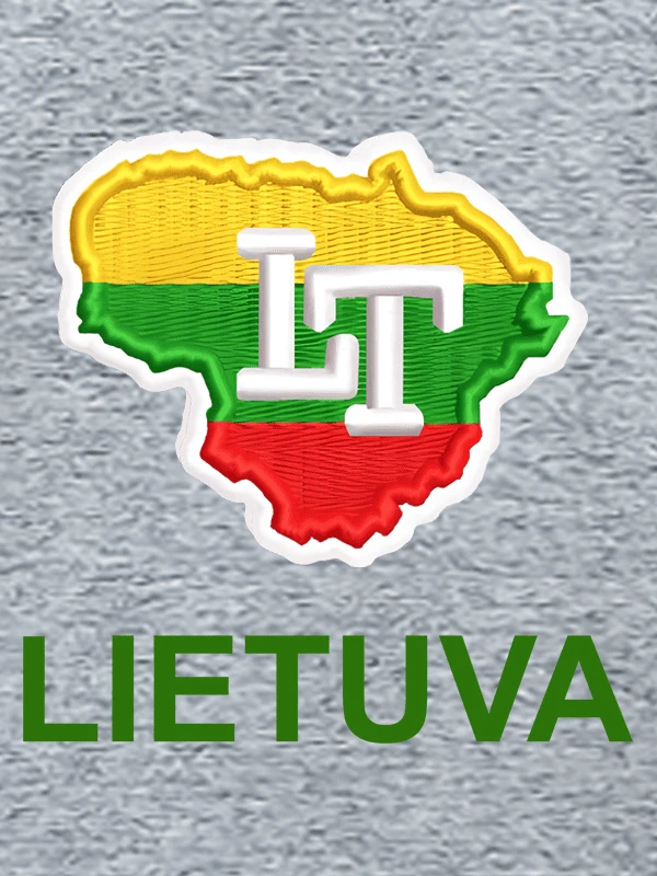 KS Polo Marškinėliai Lietuvos Kontūras, Dydis: M