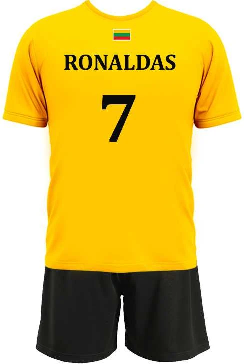 KS Vaikiška Apranga Lietuva Futbolas Su Norimu Numeriu Ir Vardu, Dydis: 8 metai