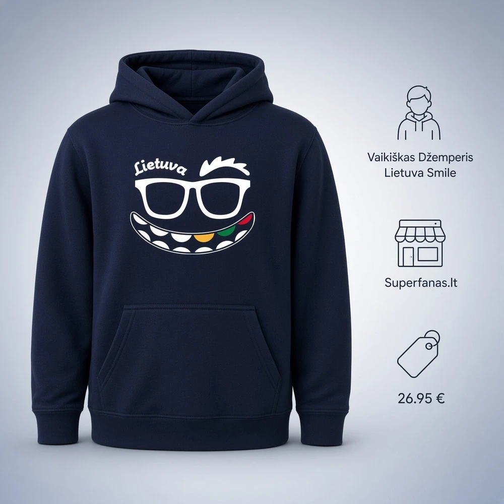 KS Vaikiškas Džemperis Lietuva Smile, Dydis: 14 metų